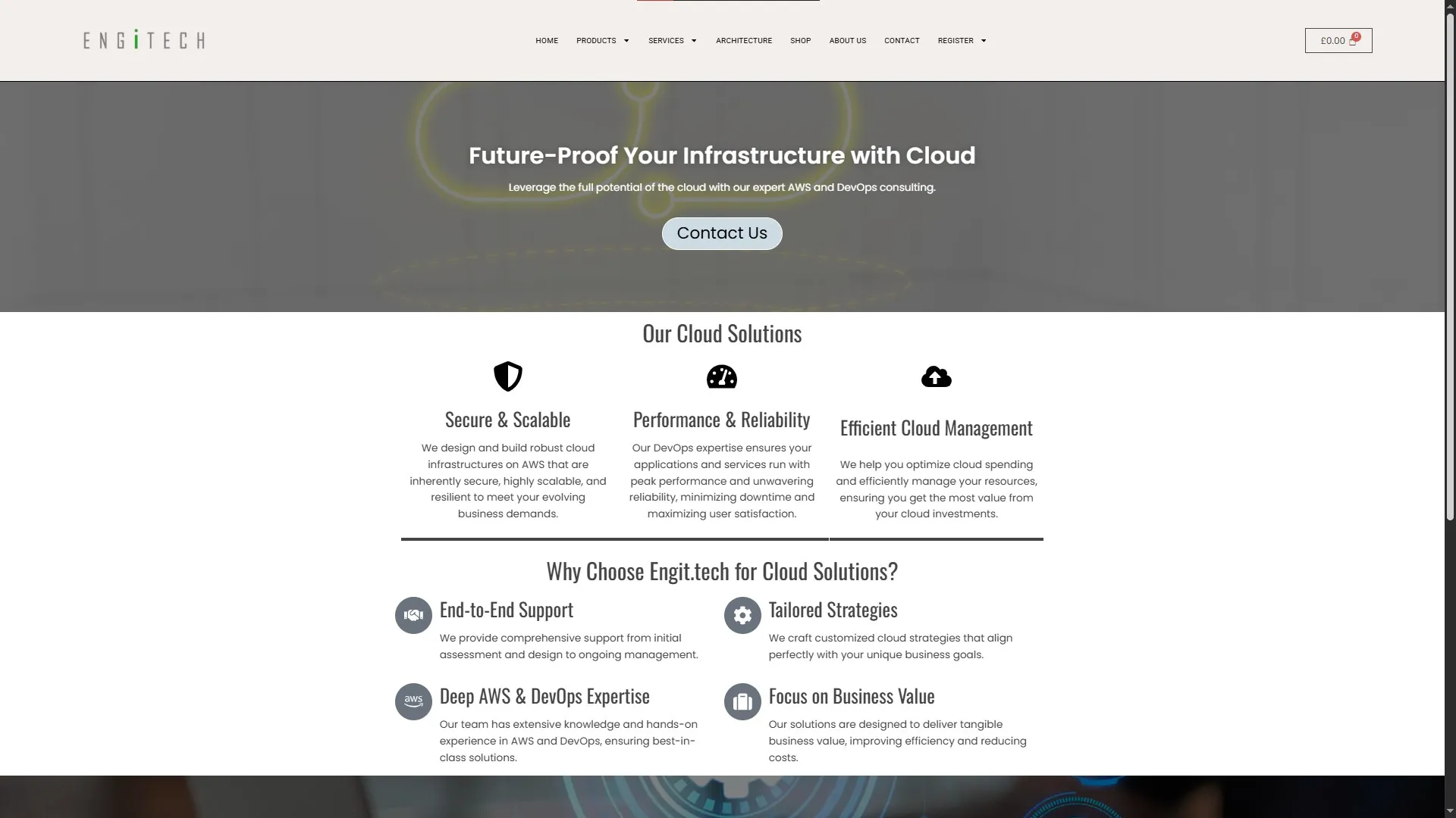 Engitech Website Design - Slide 1
